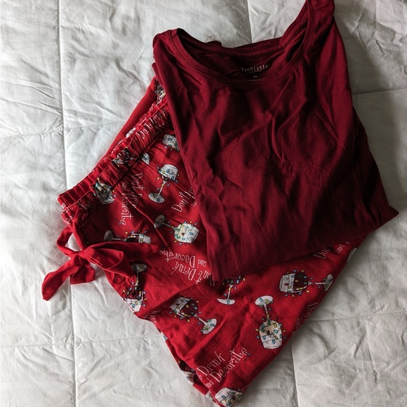 Christmas PJs size XL Red Wine - Picture 3 of 14